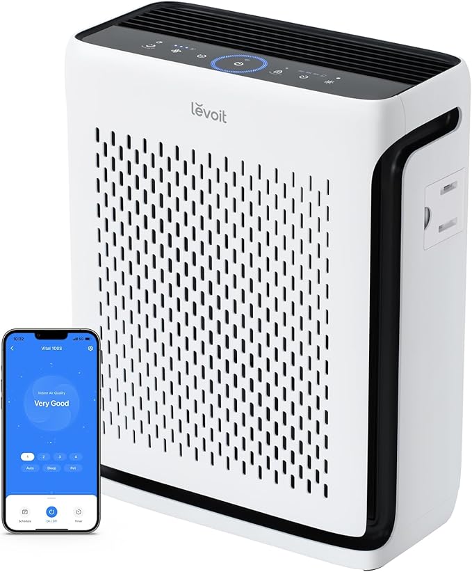 LEVOIT Air Purifier for Home Large Room Up to 1073Ft² with Air Quality Monitor